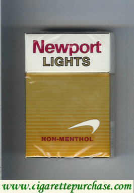 Newport Non Menthol Lights cigarettes hard box